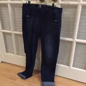 Dark blue straight leg skinny jeans Size 12